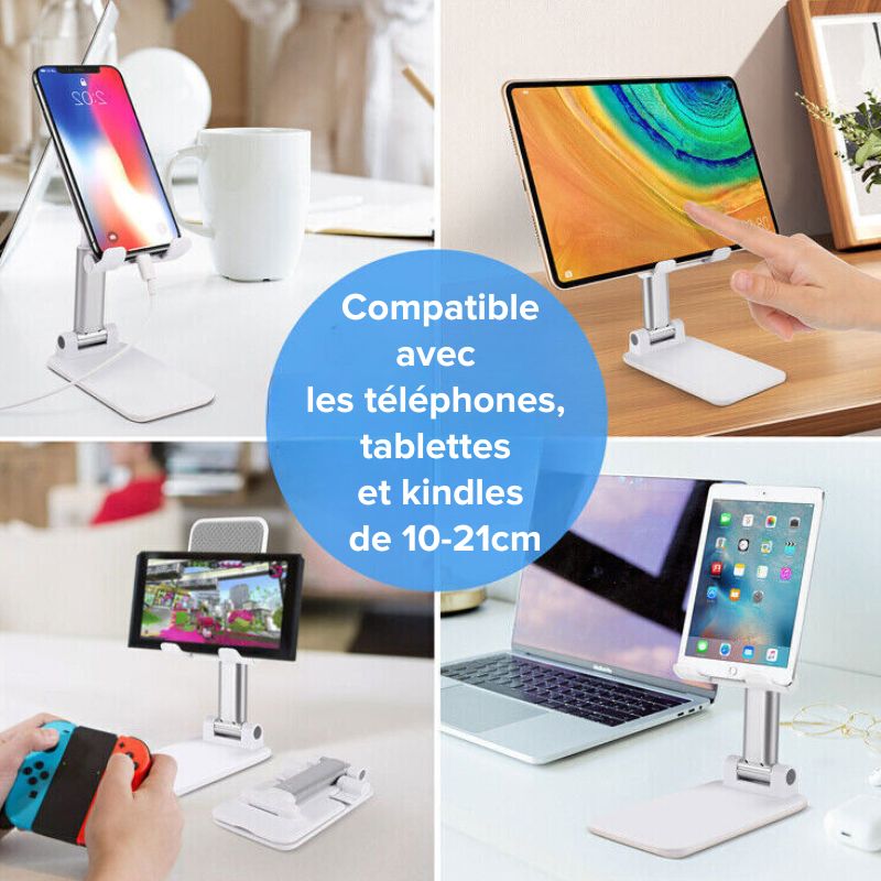 Intégrez le support pour téléphone et tablette ProSupport à votre quotidien et profitez d'une expérience d'utilisation plus organisée et efficace.